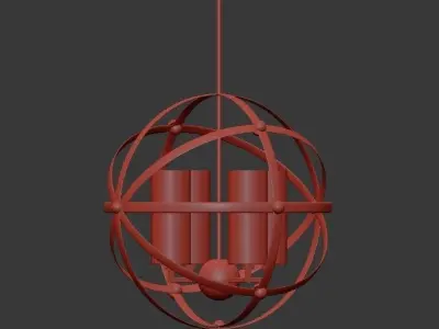 Olivier Frosted Gold Ball 3D model