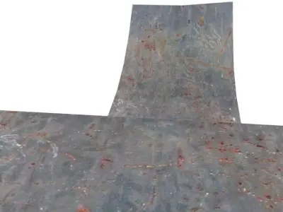 Skating Ramp Low Poly Model With Textures Low-poly 3D model