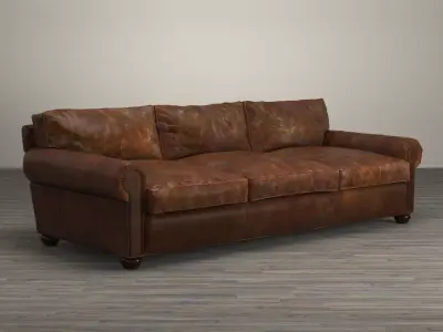96 Lancaster Leather Sofa 3D model