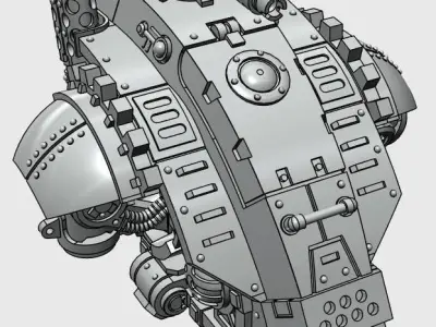 MECHA KNIGHT RETINUE THORAX 3D print model