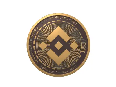 Binance Coin v2 002 3D model