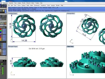 light weight Earring-32 3D print model