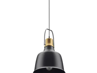  Black and Gold Ceiling Lamp 3D model