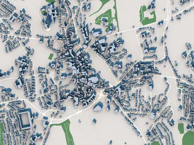 Armagh City in Northern Ireland 3D model