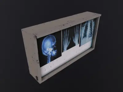 XRay Light Box 3D Model Low-poly 3D model