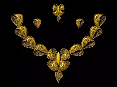 Light Necklace Kuwait 3D print model