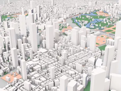 Tokyo city Japan 3D model