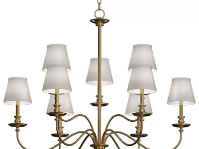 Hudson Valley Menlo Park 6 Light Chandelier 3D model