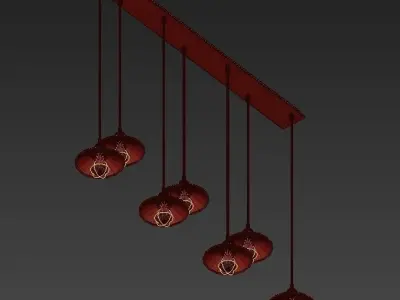 Loft Cone Pendant Line 7 3D model