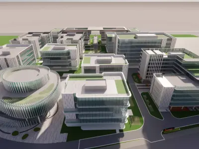 Modern City Block -A1 3D model