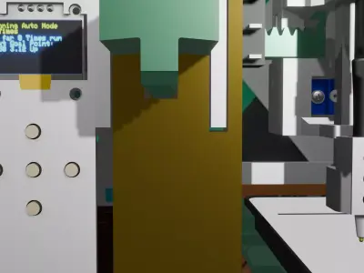 3 Axis Cartesian Robot Drive  3D Printable CNC Plotter 3D print model