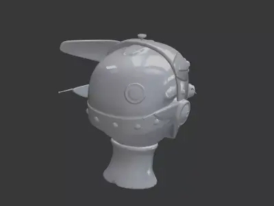 Sci Fi Helmet 3D Printable 3D print model