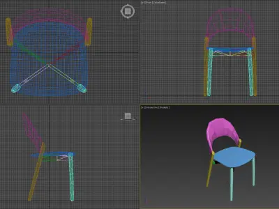 Chair Zanat Sana 3D model