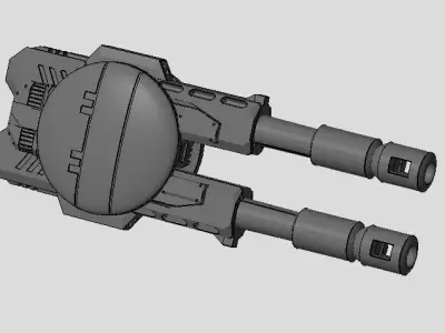 CHIBI-TECH SD - BURLEIGH-II DUO GUNPOD       3D print model