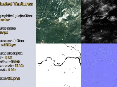 Zhaoqing China City Landscape 3D Model 3D model