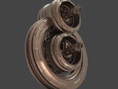 Ancient Alien Star Ring 3  3D model