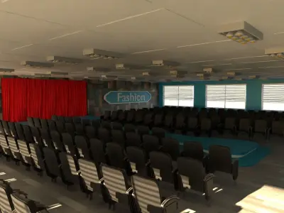 Fashion Catwalk Low-poly 3D model