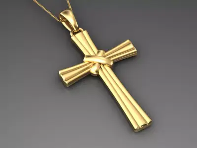 cross pendant 3D print model