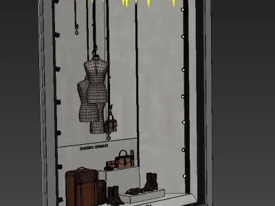 Shop window display 3 3D model