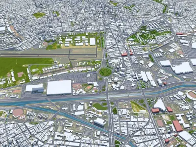 Sao Paulo Downtown Low-poly 3D model