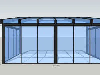 Wintergarden 5840x3850 mm 3D model