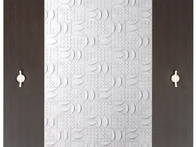 Decorativ panek m3ld ace pvc wall tile 3D model