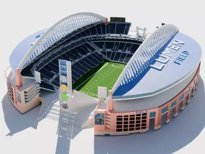 Lumen Field Stadium 3D model