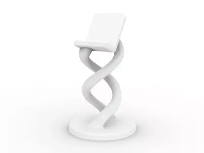 Twisted Phone Holder 3D Printable 3D print model