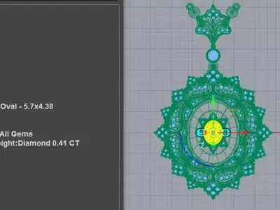 Premium Vintage Royal Pendant Necklace 3D print model purchase