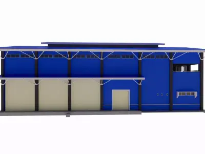 Portable Construction Site Building -A3 3D model