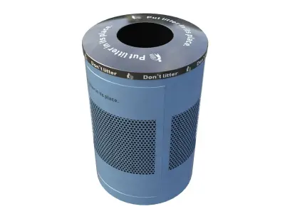 NYC Trash Bin V02 3D model
