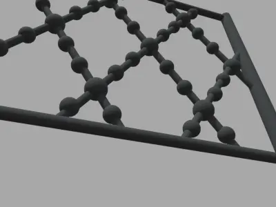 Fence 05 Low-poly 3D model