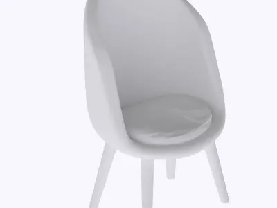miniature Oval living room chair  3D print model