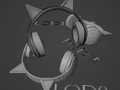 Headset Free low-poly 3D model
