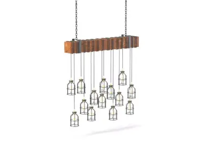 Faux Beam 14 Pendant 3D model