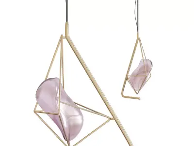 Euroluce Lampadari CRYROCK low poly 3d model Low-poly 3D model