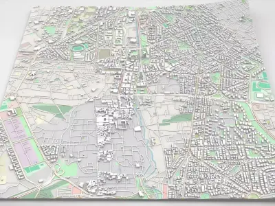 Cityscape Damascus Syria 3D model