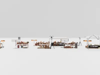 Souk SetB middle east 3D model