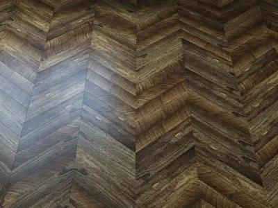 Quartz-vinyl tile of Alpine Floor Ultra ECO5-11 Walnut 3D model
