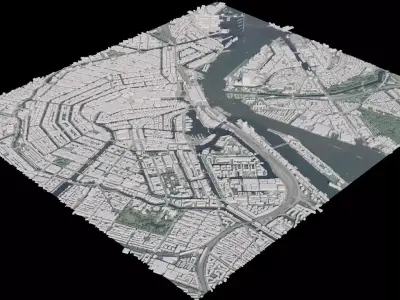 Amsterdam - Netherlands 3D model