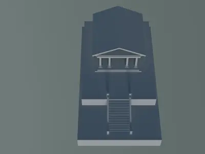 3D Model of the Temple of Athena 3D print model