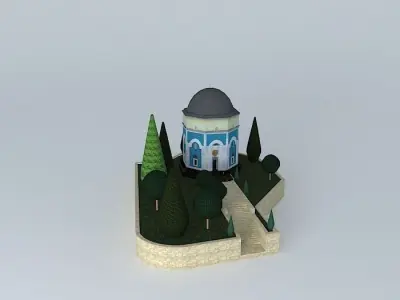 Green tomb Free 3D model