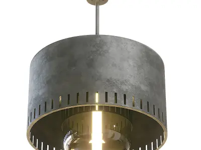 Handle Studio Drum Lamp 3D model