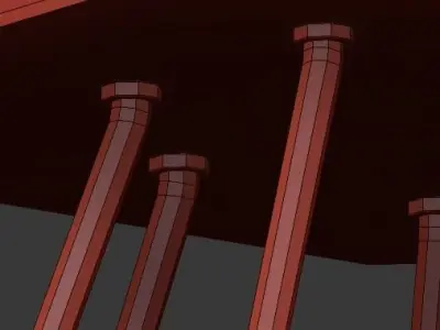 CHAMPEAUX ROUND CHANDELIER 48 3D model