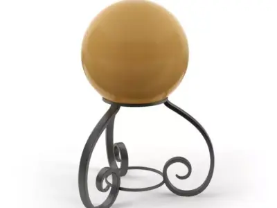 Sphere Lamp With Stand 3D model