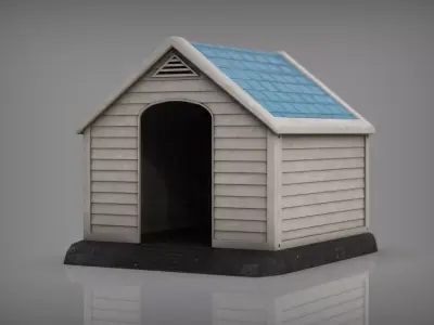 Dog House Low-poly 3D model