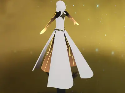 Archont Outfit Skin Low-poly 3D model