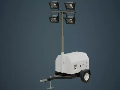 Light Tower 2A Low-poly 3D model