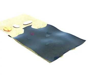 Beach 3D model