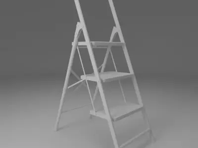 Garden stepladder Low-poly 3D model